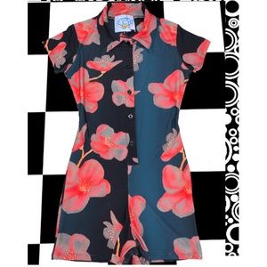 Omighty blossom Playsuit in black